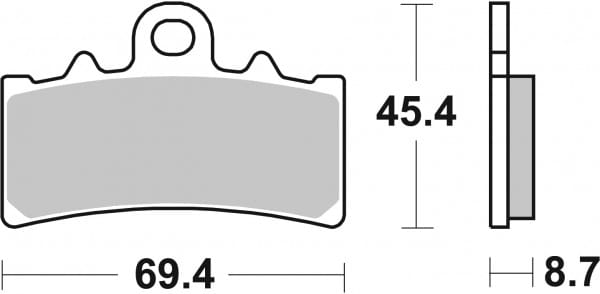 TRW MCB693SRM Kit Pastiglie Freno Sinterizzate Per Maxi Scooter – Adatto A Honda FES Anteriore