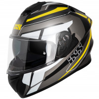 Casque intégral iXS216 2.2 gris-noir-jaune fluo