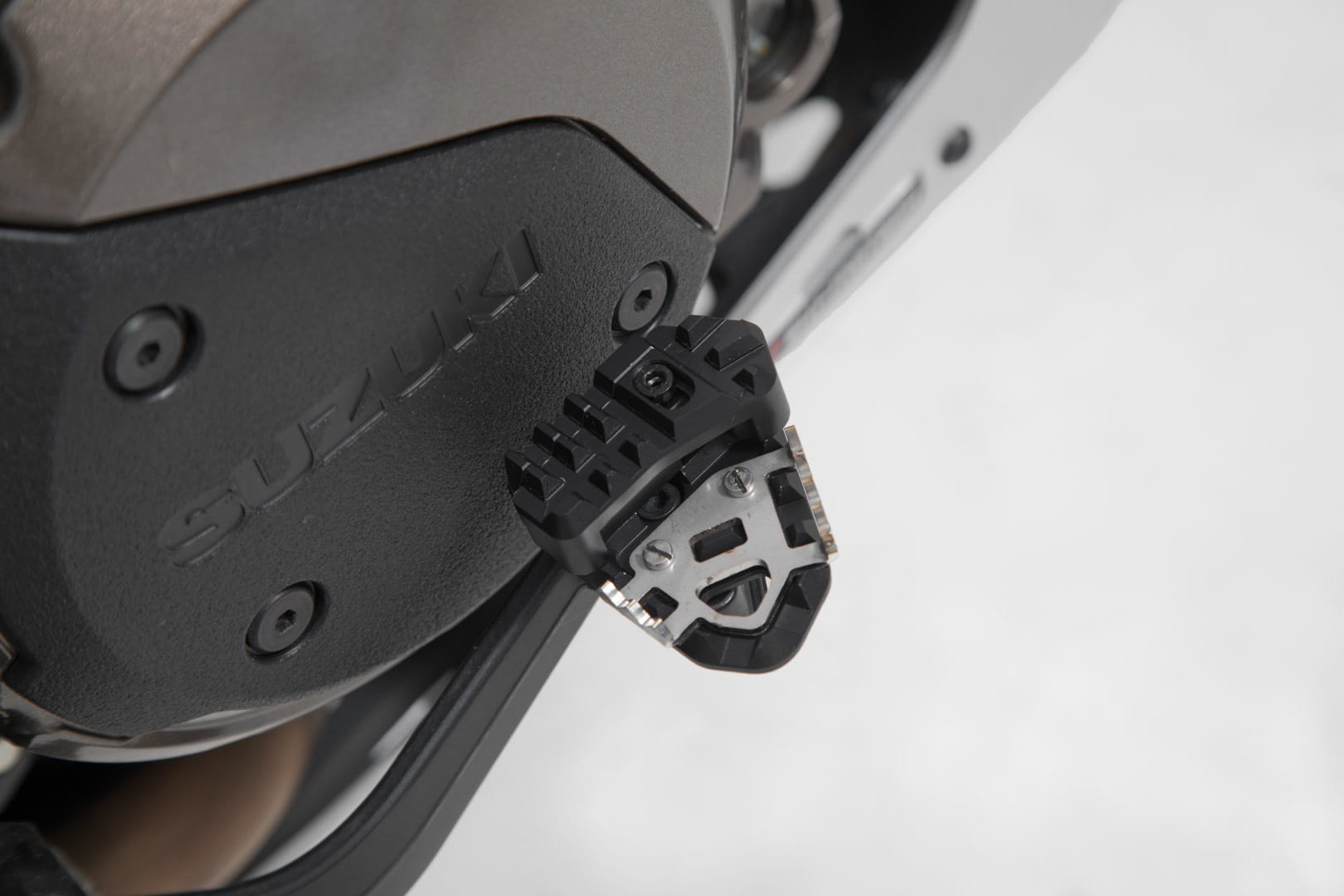 Aramox Extendeur De Pédale De Frein De Moto, Extension De Pédale De Levier De Frein Arrière En Aluminium Agrandir La Plaquette D'extension En Alliage D 'aluminium CNC Pour S1000XR 2015-2018(Titane