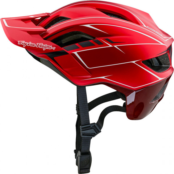 Flowline SE Helmet - Pinstripe rot