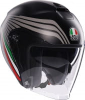 Casque jet Irides Bologna noir-brun mat