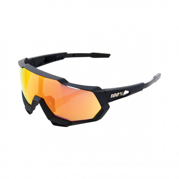 Lunettes Speedtrap Soft Tact Black-HiPER Red