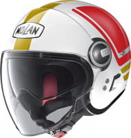 Casque jet N21 VISOR 06 FLYBRIDGE #67 blanc-rouge-vert